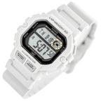 Casio WS-1400H-8A férfi sportóra, WR100, kvartz, fehér szíj