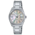 Casio LTP-1302DS-4AVDF női karóra, nemesacél szíj, rózsaszín gyöngyház, 30 mm