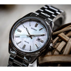 Casio LTP-1302DS-4AVDF női karóra, nemesacél szíj, rózsaszín gyöngyház, 30 mm