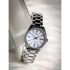 Casio LTP-1302DS-4AVDF női karóra, nemesacél szíj, rózsaszín gyöngyház, 30 mm