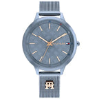Tommy Hilfiger Iris 1782589 női karóra, 36 mm, kék, acél hálós szíj