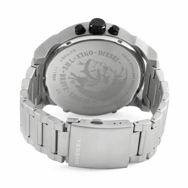 Diesel Mr. Daddy 2.0 DZ7421 férfi karóra, 57mm, acél, kvarc, ezüst/fehér