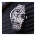 Diesel Mega Chief férfi karóra, kvarc, kronográf, 100 m, acél, 52 mm