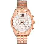 Michael Kors Lexington MK8313 női óra, rózsaarany acél, 45 mm, WR50 kronográf