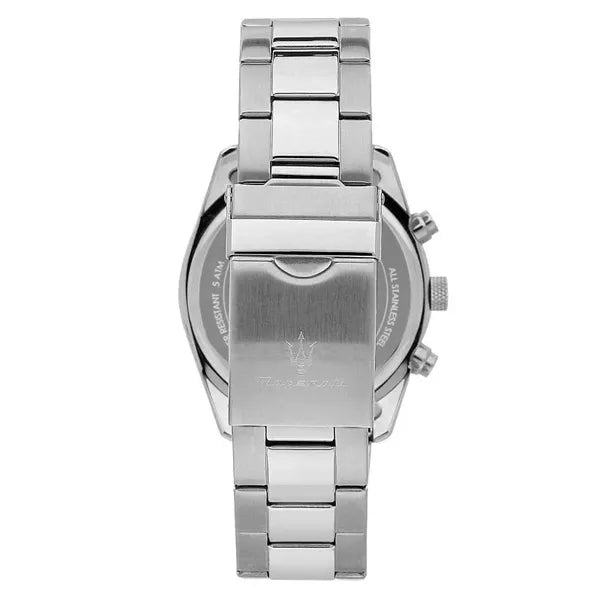 Maserati Attrazione férfi kronográf karóra R8853151005, 43 mm, acél, kék