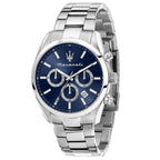Maserati Attrazione férfi kronográf karóra R8853151005, 43 mm, acél, kék