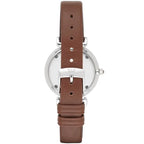 Emporio Armani AR1873 női karóra, barna bőr, ezüst 32 mm, WR30