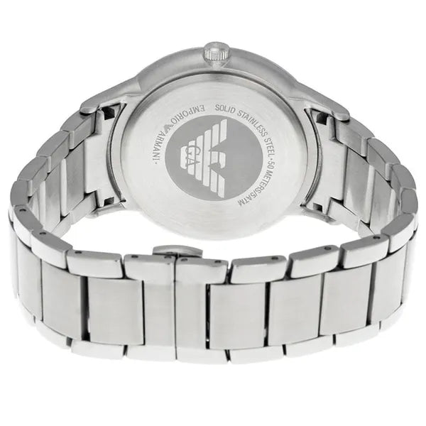 Emporio Armani Renato AR2472 férfi karóra, acél, 43 mm, kék számlap, WR50