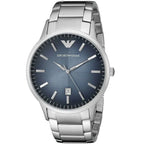 Emporio Armani Renato AR2472 férfi karóra, acél, 43 mm, kék számlap, WR50