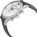 Emporio Armani AR1861 férfi karóra, 43 mm, acél tok, bőr szíj, kronográf, WR30