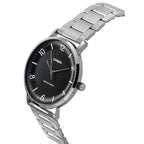 Casio MTP-VT03D-1B férfi kvarc karóra, acél szíj, fekete számlap, 40 mm, WR30