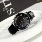 Casio MTP-VT03L-1B férfi karóra, fekete számlap, bőr szíj, 40 mm, 3 ATM