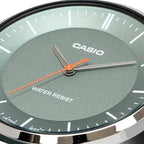 Casio MTP-VT04L-8E férfi karóra, 40 mm, szürke számlap, bőr szíj, WR30