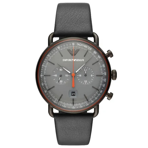 Emporio Armani AR11168 férfi kvarc karóra, bőr szíj, 44 mm, WR50