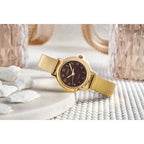 Casio LTP-1303D-1AVDF női karóra, fekete számlap, acél szíj, WR50, 30 mm