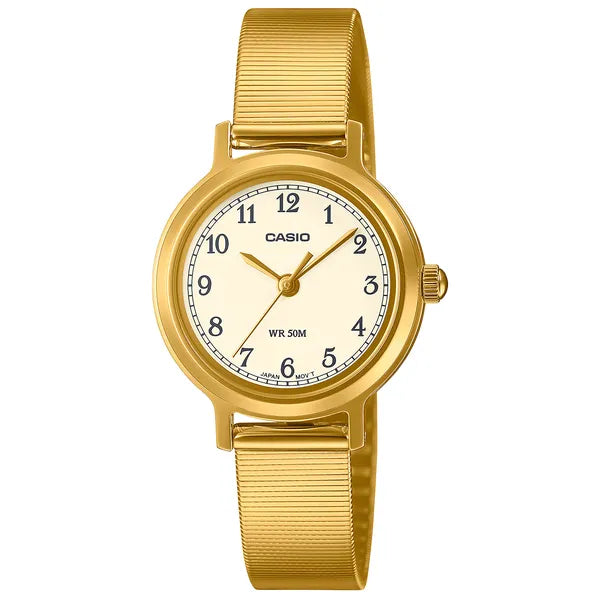 Casio LTP-1303D-1AVDF női karóra, fekete számlap, acél, 30 mm, WR50