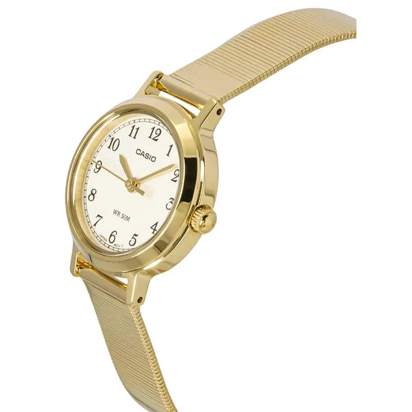 Casio LTP-1303D-1AVDF női karóra, fekete számlap, acél, 30 mm, WR50