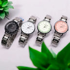 Casio LTP-VT04D-1A női karóra, fekete számlap, acél szíj, WR30, díszdobozzal