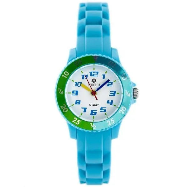 Női kvarc karóra, kék, gumi szíj, WR30, ásványi üveg, 31 mm