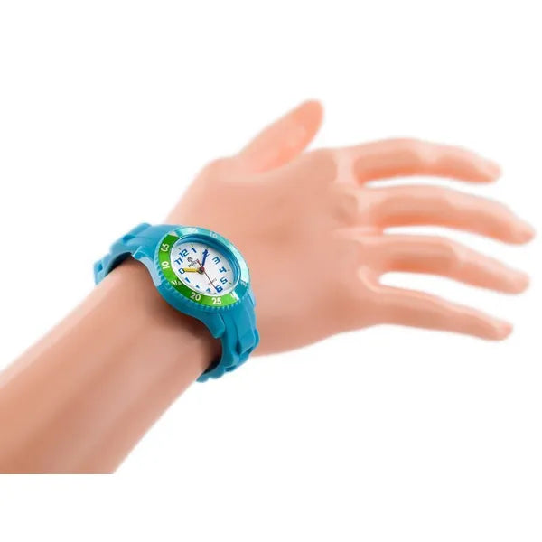 Női kvarc karóra, kék, gumi szíj, WR30, ásványi üveg, 31 mm