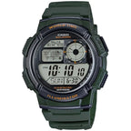 Casio AE-1000W-3AV férfi digitális kvarc óra, világidő, WR100, zöld