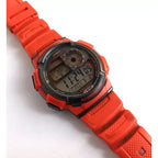 Casio AE-1000W-4AV férfi digitális óra, WR100, világidő, piros