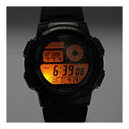 Casio AE-1000W-4BV férfi digitális karóra, narancs szíj, WR100, világidő