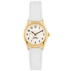 Casio LTP-1094Q-7B9 női karóra, fehér bőr szíj, arany tok, 24 mm, WR30