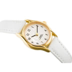 Casio LTP-1094Q-7B9 női karóra, fehér bőr szíj, arany tok, 24 mm, WR30