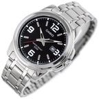 Casio MTP-1314D-1AV férfi karóra, acél szíj, fekete számlap, WR50, 43 mm