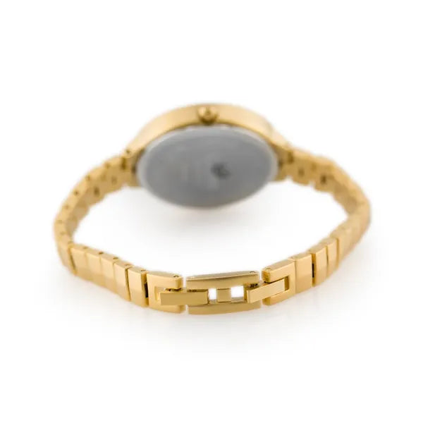 G. Rossi női kvarc karóra, arany fémszíj, fekete számlap, Miyota, 28 mm, WR30