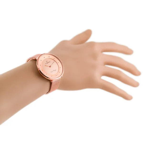 G. Rossi női karóra rózsaarany 38 mm Miyota kvarc WR30 + díszdoboz