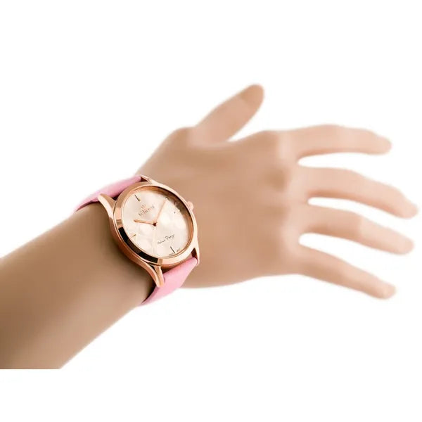 G. Rossi női karóra 10513A-4E2, rózsaarany, 38 mm, bőr szíj, kvarc, WR30