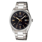 Casio férfi karóra MTP-1302D-1A2, acél szíj, fekete számlap, 38 mm, WR50