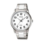 Casio MTP-1303D-7B férfi karóra, 40 mm, fehér számlap, acél, WR50, kvarc