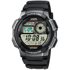 Casio AE-1000W-1BV férfi digitális karóra, világidő, WR100, fekete, doboz