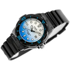 Casio LRW-200H-2EV női/lányka karóra, fekete szíj, kék-fehér számlap, WR100