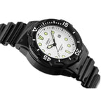 Casio LRW-200H-7E1V női karóra, WR100, fekete szíj, fehér számlap, díszdoboz