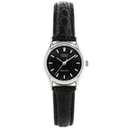 Casio LTP-1094E-1ARDF női karóra, fekete számlap, bőrszíj, WR30 + díszdoboz