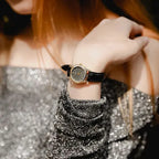 Casio LTP-1094Q-1ARDF női karóra, arany tok, fekete bőrszíj, kvarc, WR30, 23 mm