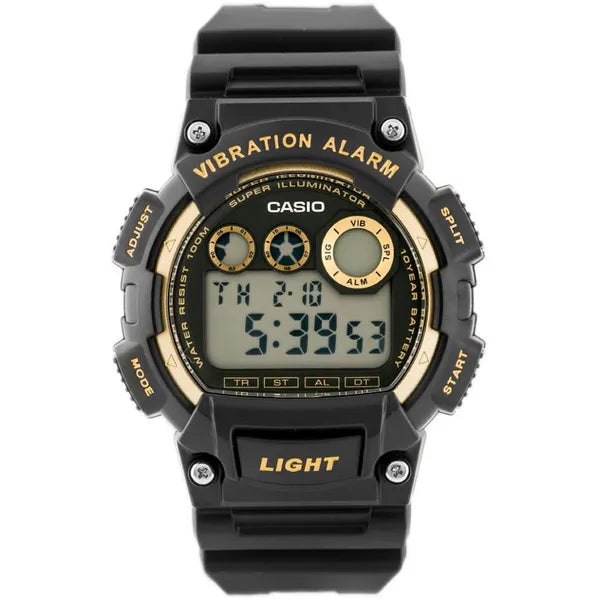 Casio W-735H-1A2V férfi digitális óra, Super Illuminator, WR100, fekete